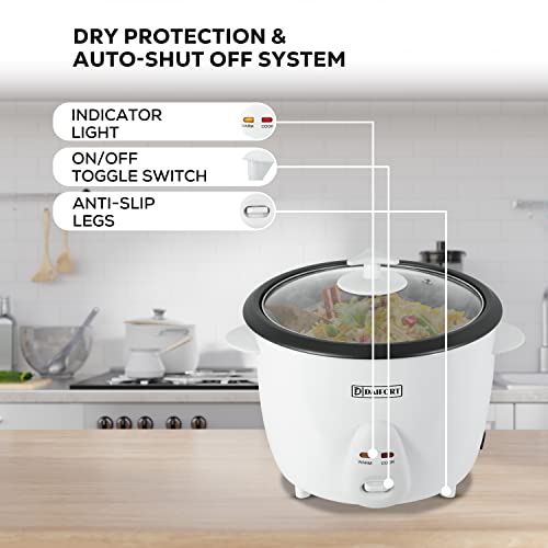 Daifort’s Premium Automatic Rice Cooker With Removable nonstick Inner Pot| One Touch Cooking | Burn Out Protection| Keep Warm Function| Includes