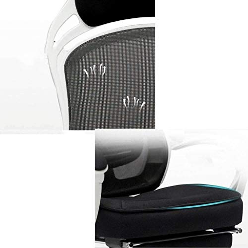 KJHD Modern Ergonomic Mid-Back Computer Executive Office Chair with Padded Armrests Adjustable Seat Height