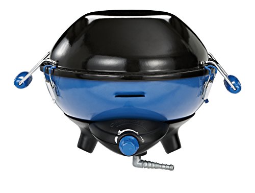Campingaz Party Grill 400, All-in-One Portable Camping BBQ, with Grid, Griddle and Plancha, Lid Doubles as a Wok, 2000 W, Blue