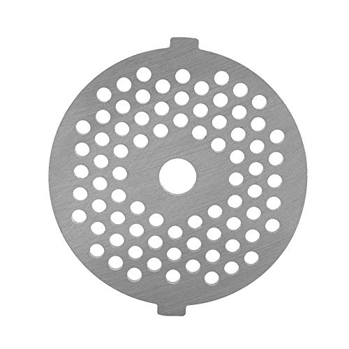 Fdit Stainless Steel Meat Grinder Plate Disc Knife Blades for Mixer and Chopper Attachment with Hole for Kitchen Accessory