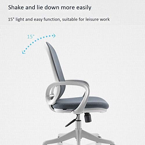LXXSH 2020 design All mesh full Fabric multifunctional comfortable Ergonomic Office Chair (Color : Argento)