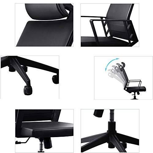 Mu Computer Chair Swivel Chair Office Chair - Ergonomics E-Sports Chair Home Modern Minimalist Computer Chair with Headrest Boss Chair Staff Chai