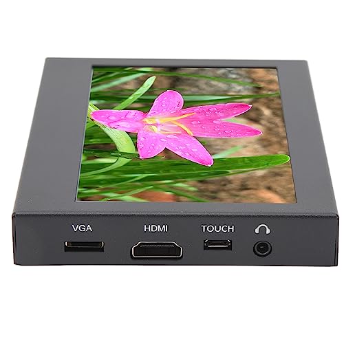 Aeun Touch Screen Monitor, 1024 X 768 IPS Small Monitors 170 Degree Display for Industrial Control