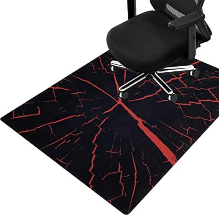 HiiARug Chair Mat for Hardwood Floor Anti-Slip Floor Protector Rectangle Gaming Computer Chair Mat Large Chair Carpet for Home Office Gaming Room