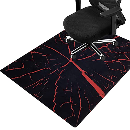 HiiARug Chair Mat for Hardwood Floor Anti-Slip Floor Protector Rectangle Gaming Computer Chair Mat Large Chair Carpet for Home Office Gaming Room
