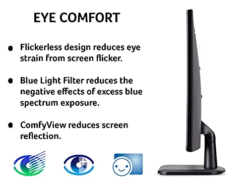 Acer EK240YCbif 23.8 Inch Full HD Monitor (VA Panel, FreeSync, 5ms, HDMI, VGA, Black)