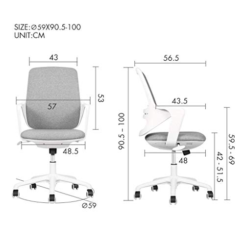 n/a Ergonomic Office Computer Desk Swivel Task Chair with Armrests and Lumbar Support