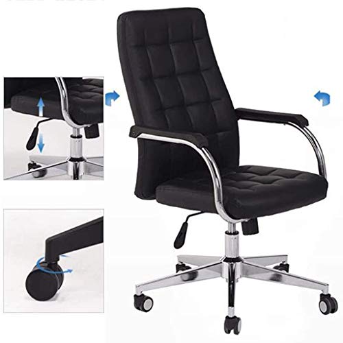 n/a Office Chair Swivel Ergonomic High-back Executive Desk Chair Adjustable Height, Black