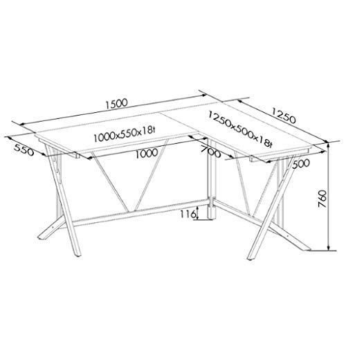 NYKK Computer Desk Creative Laptop Desk Home Corner Desk Office Modern Minimalist Computer Desk Fashion Desk Workstation