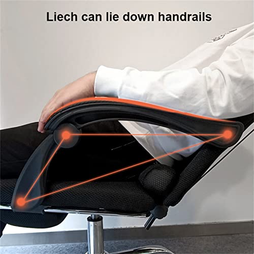 JHKZUDG High Back Chair 3D Mesh Cloth Computer Chair,Executive Reclining Office Chair, Managerial Executive Swivel Chair with Lumbar Support,Comp