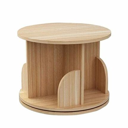 ZYING Simple Desk, Rotating Small Bookshelf Desktop Simple Student Home Storage Shelf Office Storage