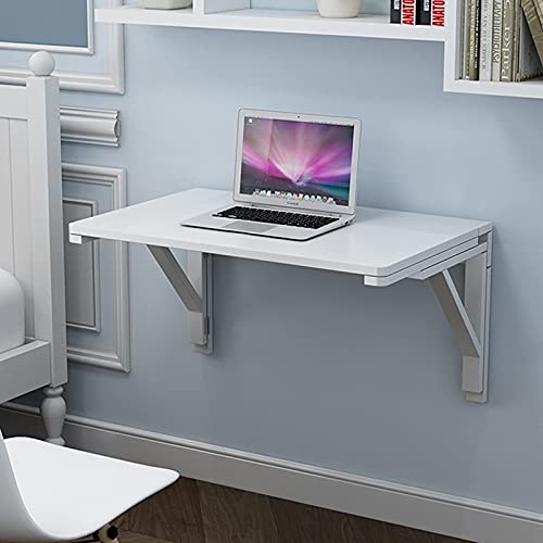 LEOSXA Wall Table Folding for Kitchen, Breakfast Bar Table, Compact Small Space Corner Computer Desk Workstation Dining Table Wall Mounted Drop L
