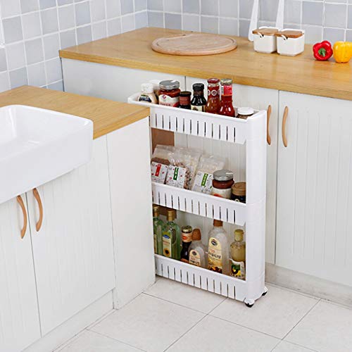JYXSHELFA Home Shelves, Three Tiers Storage Cart,Suitable For Many Places Kitchen Living Room Bathroom Office Organizers Storage Rack,Storage Rac