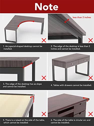 HONJIE Computer Desk Extension Board, Suitable for Office desks, Sturdy Mouse arm Support, Computer Desk Extender, Suitable for Home and Office (