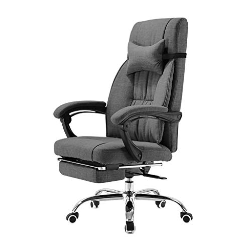 Mu Computer Chair,Home Office Chair Reclining Ergonomic Swivel Chair Boss Lift Chair Study Chair Sit-Back Combination Bearing 300Kg,Gray,70 * 70
