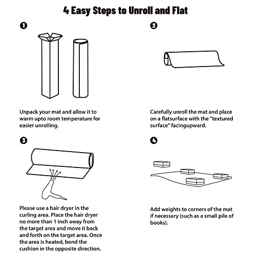 Office Chair Mat for Hardwood Floor 48"x 30" Rectangular Hard Floor Chair Mat, Heavy Duty Floor Mats Transparent Computer Chair Mats Anti-Slip Wo