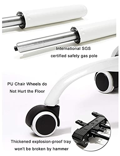 NMDCDH Study Room Desk Chair with Adjustable Footrest, PC Computer Desk Office Chair with Headrest Back Support for Home Women, Men