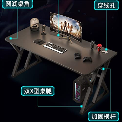 JYDQM Home Desktop Computer Desk Office Desk Bedroom Student Study Desk Writing Desk Without Chair (Color : D, Size : 140cm)