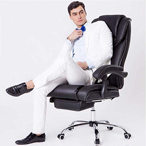 MU Home High Back Executive Office Chair Leather Ergonomic Office Computer Chair Reclining Desk Chair 360° Swivel Chair Office Chair