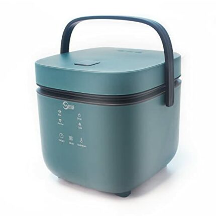 1.2 Liters Mini Rice Cooker, For 1-2 Person, Supports Preset and Keep Warming, 4 Multicooker Functions to Make Rice, Soup, Porridge, Cake