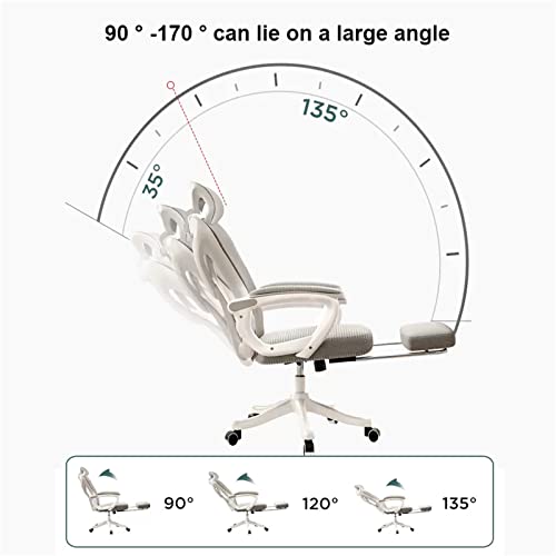JHKZUDG 360 Swivel Task Chair, Executive Desk Chair with Wheels,Home Office Desk Chair with Headrest And Backrest,Ergonomic Office Chair with Foo