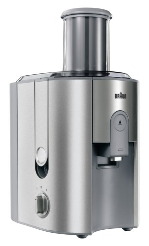 Braun J700 Spin Juicer extractor for whole fruit, citrus & vegetables 1000 Watt, 2 speeds, anti splash spout, 1.25L foam seperating jug, dishwash