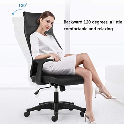 LZQDM High Back Mesh Office Chair with Adjustable Armrest Lumbar Support Headrest Swivel Task Desk Chair Computer Chair Guest Chairs Reception Ch