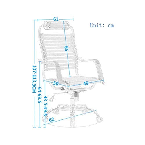 KXDCZ Summer Breathable Elastic Strip Rubber Band Chair Computer Chair Home Backrest Swivel Chair