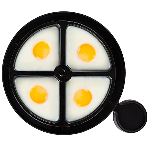 Andrew James Egg Boiler Poacher Electric Cooker with Steamer Attachment for Perfect Soft and Hard Boiled Eggs | up to 7 Egg Capacity | Water Meas