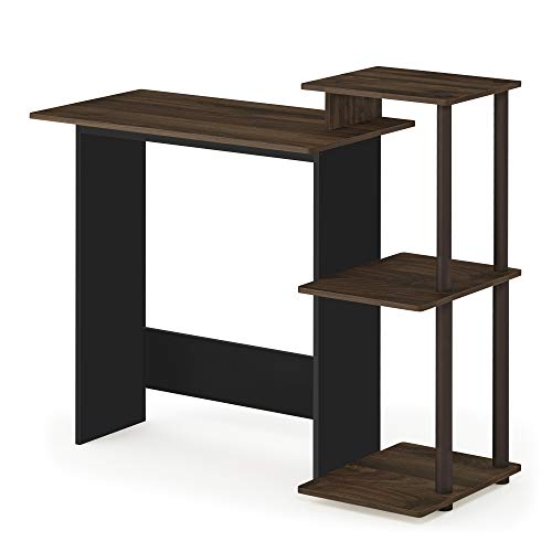 Furinno Efficient Home Laptop Notebook Computer Desk, Study Desk, Writing Desk, Black/Grey, 100.6 (W) x 85.3 (H) x 39.6 (D) cm