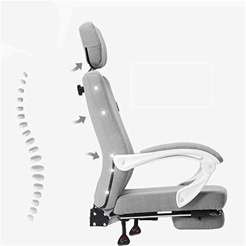 Mu Ladies Computer Chair Fabric Office Chair Home Study Chair Swivel Chair Nordic Boss Chair Ergonomic Chair Office Chair (Size : 124X70X70Cm)