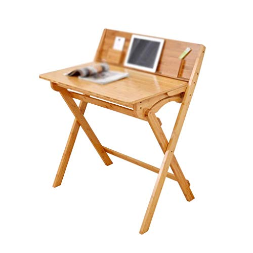 NXYJD Folding Desk for Small Space, Home Corner Desks Simple Computer Desk with Shelf Folding Laptop Table