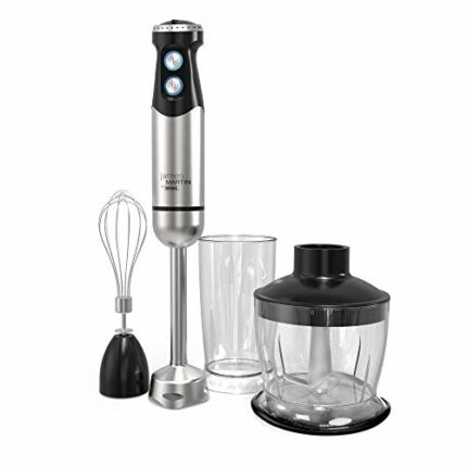 WAHL ZX025 James Martin Hand Blender, Powerful 800W with Chopper and Balloon Whisk, Kitchen Food Preparation Appliance, Stainless Steel, Weight 1