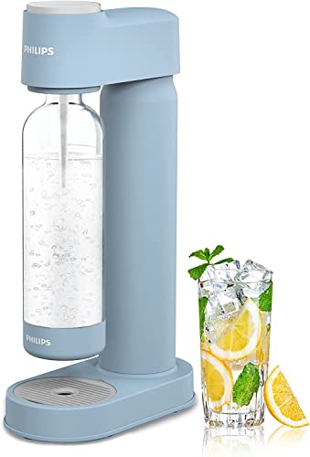 Philips Sparkling Water Maker Soda Maker Machine for Home Carbonating with BPA free PET 1L Carbonating Bottle, Compatible with Any Screw-in 60L C