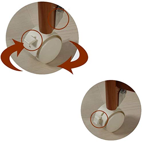 Furniture Wheels With U-Shaped Bracket, Nylon Swivel Stem Castors, Quiet Rolling, No Running Marks, No Scratches/Noise,For Home Furniture,Office
