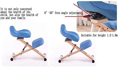 Stylish Simplicity Chair Ergonomic Adjustable Posture Stoolkneepad Kneeling Modern Beech Office Furniture Computer Suitable for Writing Games Com
