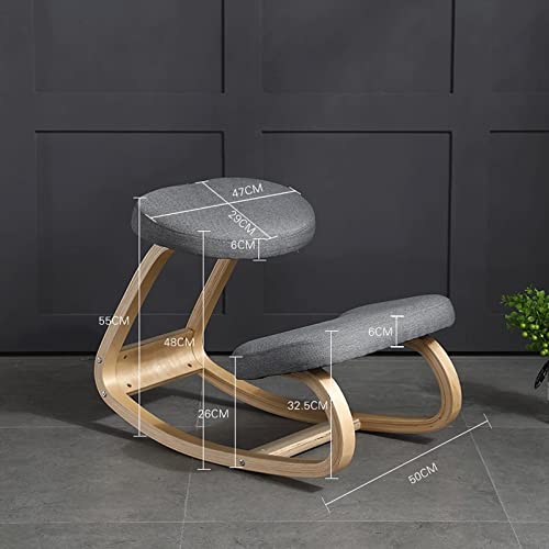 WALNUT Kneeling Chair Home Stool Living Room Furniture Wooden Kneeling Computer Posture Chair Anti-Hunchback Office Chair