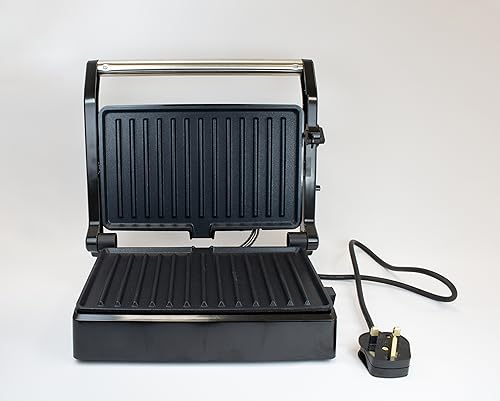 Daewoo SDA1572GE 180° Health Grill with Cool Touch Handle, Use Open or Closed, Automatic Temperature Control, Non-Stick, Easy Clean, Cord Wrap St