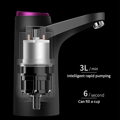 Electric Water Dispenser Pump,Water Bottle Pump Drinking Water Pump, USB Charging Bottled Water Pump, Automatic Water Pump, for Universal Bottle,