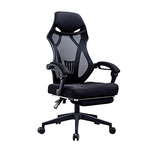 SLNFXC Ergonomic Office Chair Mesh Chair Heavy Duty Office Chair, Adjustable Headrest and Armrest, Home Office Chair with Tilt Function and Posit