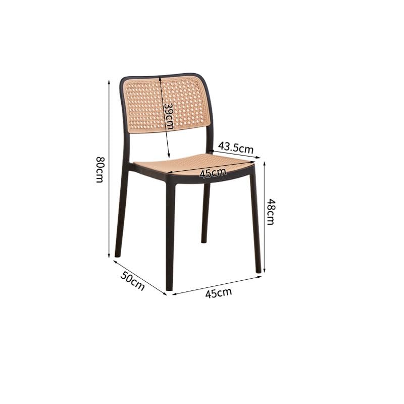 LEIGE Plastic Chair Waiting Backrest Furniture Dining Chairs Comfortable Minimalist Adults Relaxing Chair (Color : Argento, Size : Light Grey)