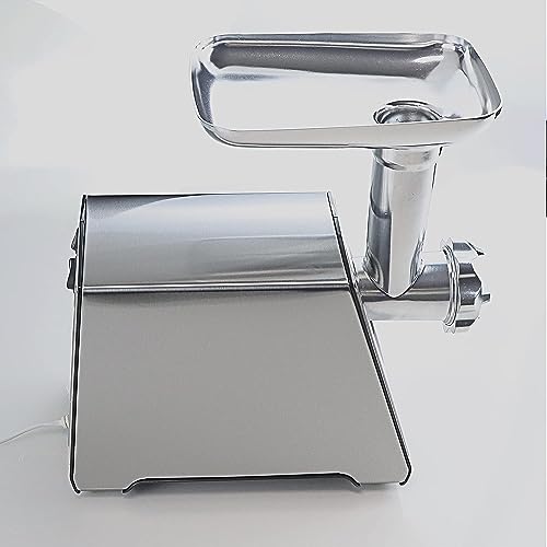 BenRich Electric Meat Mincer Grinder and Sausage Maker, 2800 Watt Powerful Copper Motor Meat Mincer Machine Stainless Steel Body - Sliver