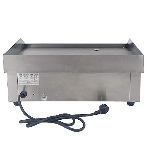 Commercial Electric Griddle Flat Top Grill Stainless Steel Hot Plate Kitchen Grill 3000W Thermostatic Control