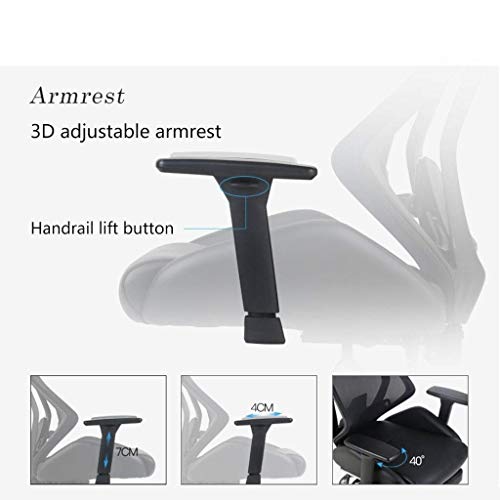 SCDBGY Ygqbgy Executive Office Chair - High Back Office Chair with Footrest and Thick Padding - Reclining Computer Chair with Ergonomic Segmented