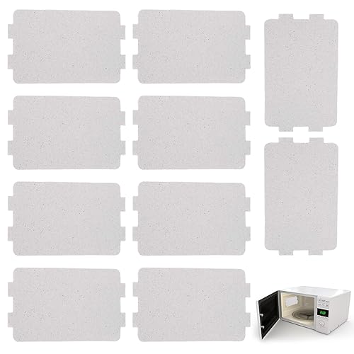 DSFSAEG 10Pcs Universal Microwave Oven Mica Plate Sheet Microwave Waveguide Cover Replacement High Temperature Resistant Protects Microwave Ovens