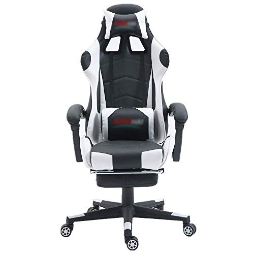 Mu Home Gaming Office Chair Computer Desk Chair High Back Pu Leather Chair Swivel Chair
