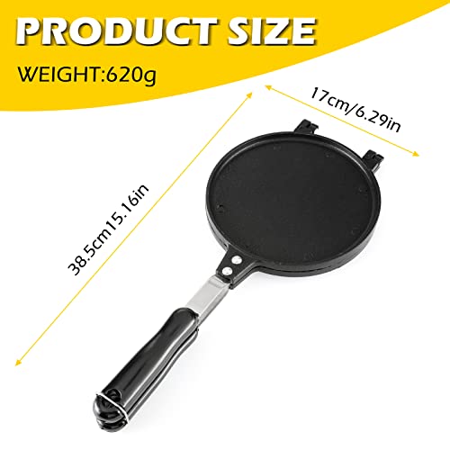 Dyna-Living Non-Stick Egg Roll Waffle Cone Machine Ice Cream Cone Maker Cooking Tools with Heat-Insulation Handle for House Commercial Homemade D