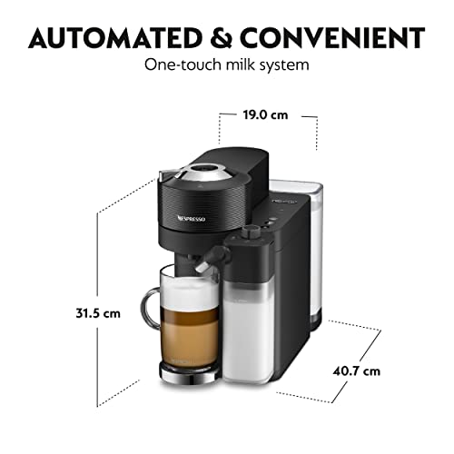 De'Longhi Nespresso Vertuo Lattissima Automatic One Touch Pod Coffee Machine with Integrated Milk Frother for Espresso, Cappuccino and Latte in M