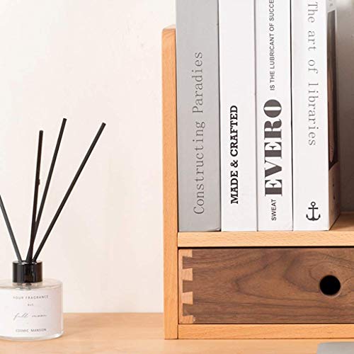 WXJLYZRCXK Bookcases Expandable Wood Desktop Bookshelf Desk Organizer Countertop Bookcase Office Storage Rack Adjustable Display Shelf for Home D