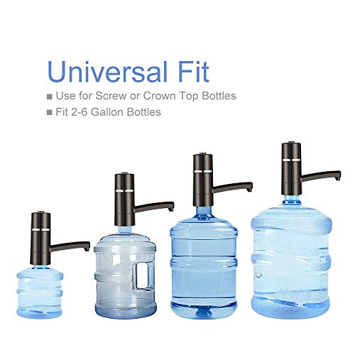 Drinking Water Pump, TECKCOOL Wireless Automatic Electric Gallon Drinking Bottle Water Dispensing Pump System, Portable Switch 5W USB Charging Wa